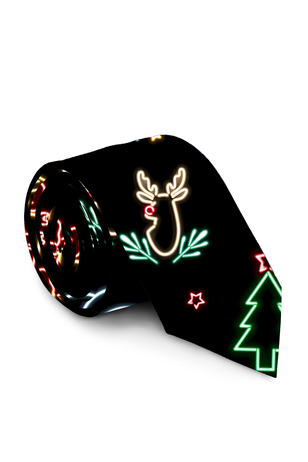 The Naughty Neon Noel | Neon Lights Christmas Tie - Shinesty