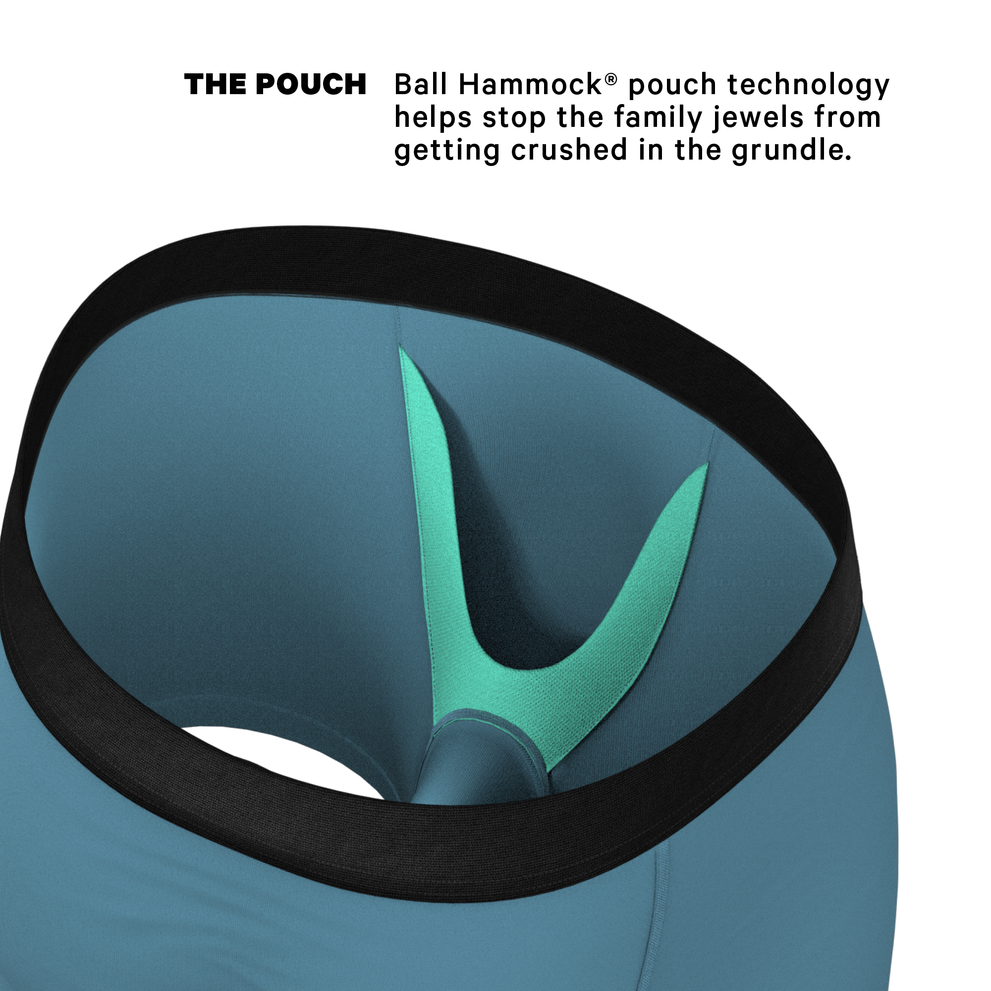 The Neptune | Slate Blue Ball Hammock® Pouch Underwear - Shinesty