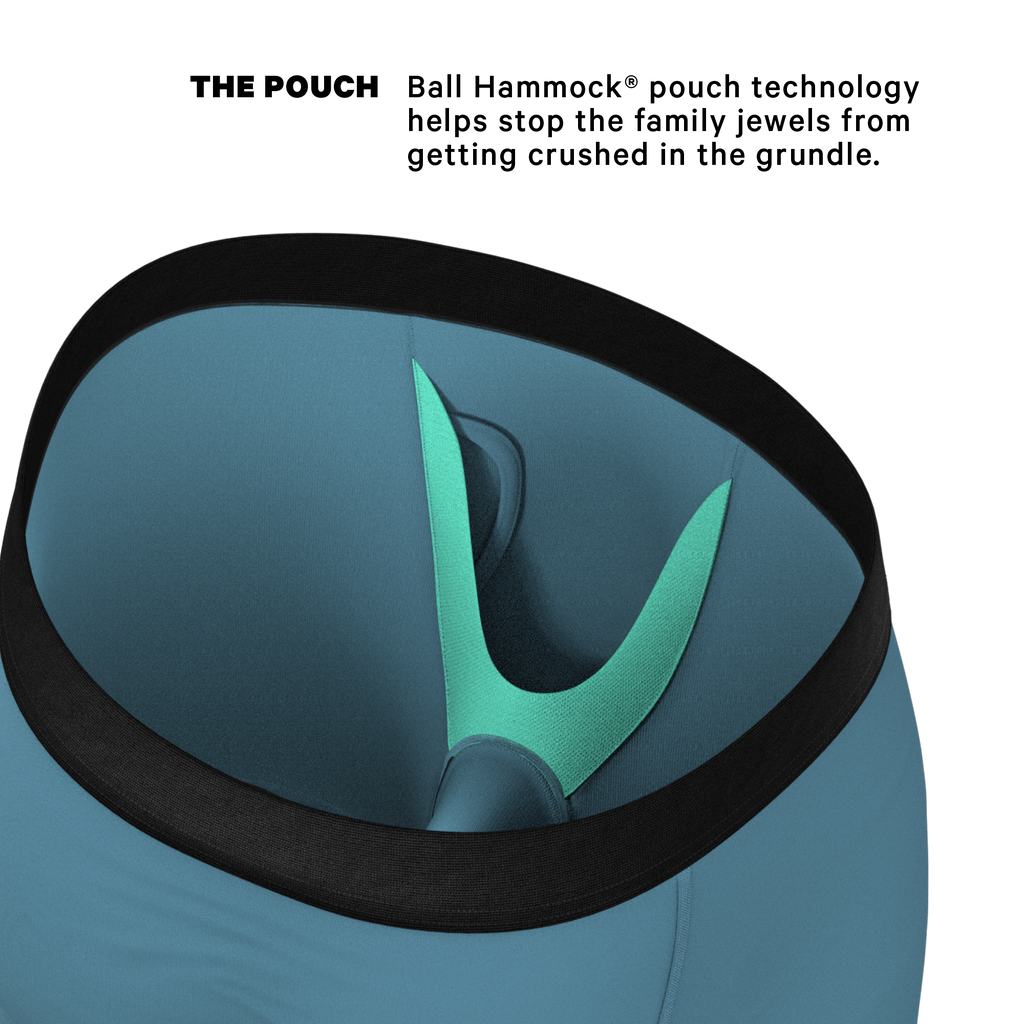 The Neptune | Slate Blue Ball Hammock® Boxer - Long Leg - Shinesty