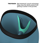 The Neptune | Slate Blue Ball Hammock® Boxer - Long Leg - Shinesty