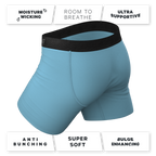 The Neptune | Slate Blue Ball Hammock® Pouch Underwear With Fly - Shinesty