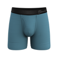 The Neptune | Slate Blue Ball Hammock® Pouch Underwear With Fly - Shinesty