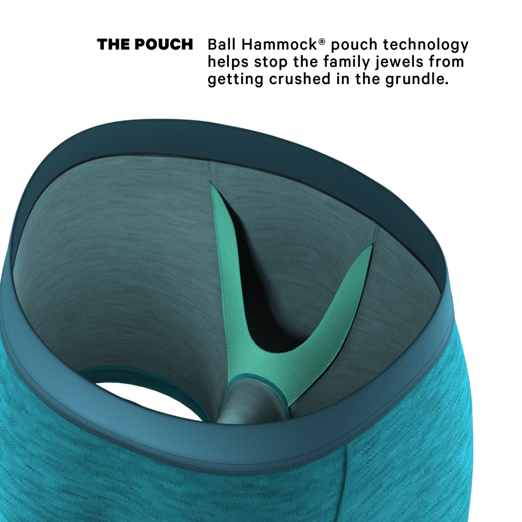 The Nerves of Teal | Teal Heather Ball Hammock® Pouch Underwear - Shinesty