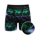 The Milky Way | Northern Lights Ball Hammock® Pouch Underwear With Fly - Shinesty