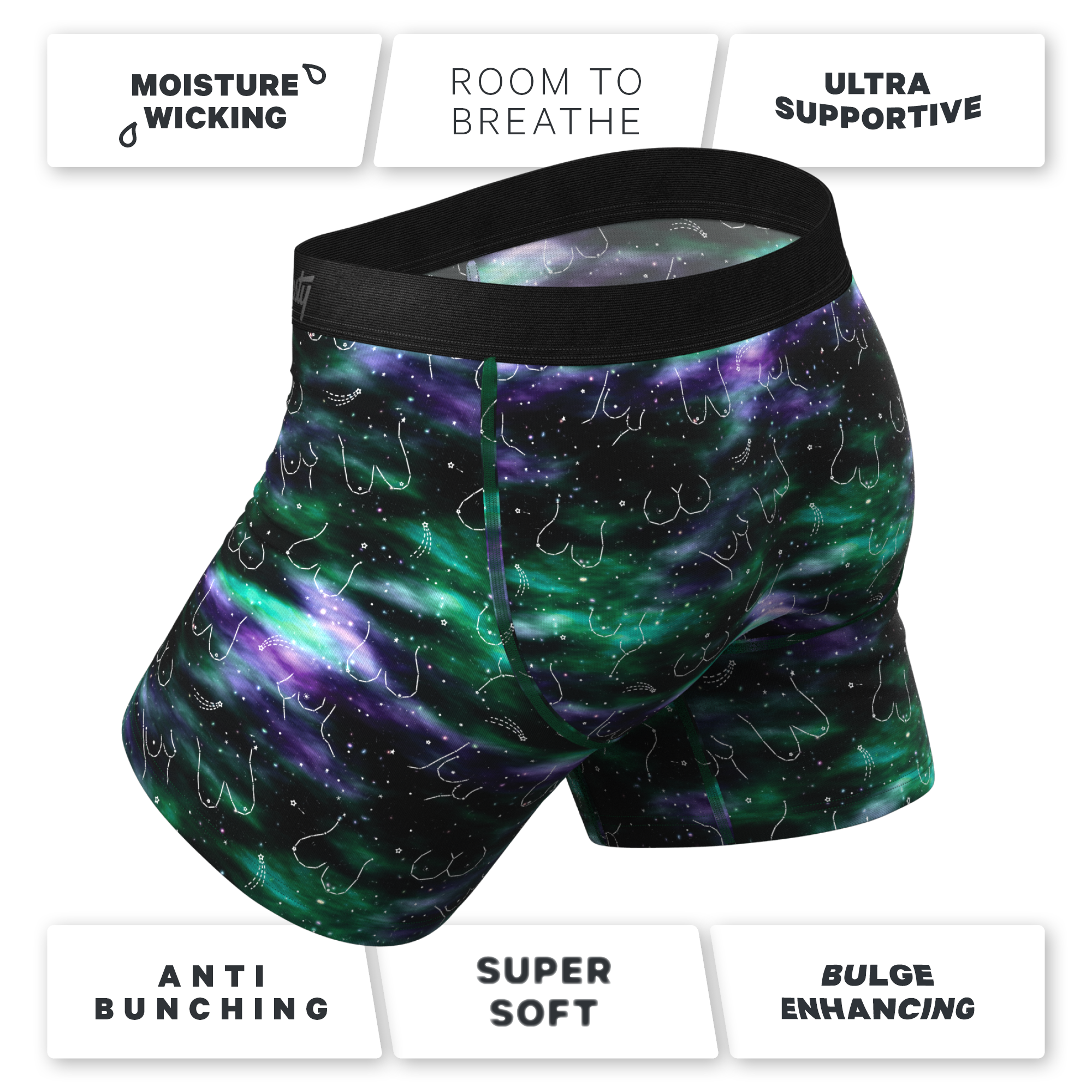 The Milky Way | Northern Lights Ball Hammock® Pouch Underwear - Shinesty