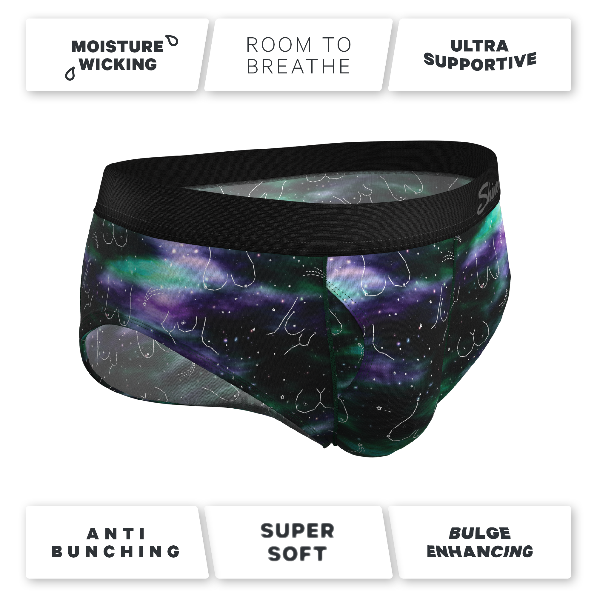 The Milky Way | Northern Lights Ball Hammock® Pouch Underwear Briefs - Shinesty