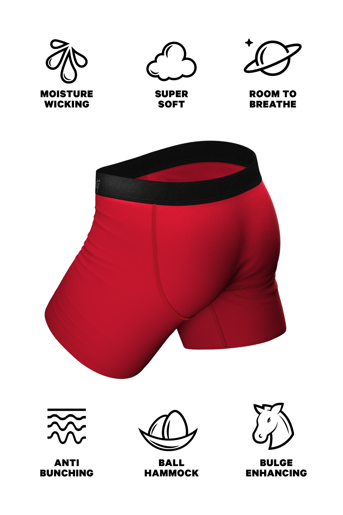 The Nutcrack-Him | Holiday Ball Hammock® Pouch Underwear With Fly - Shinesty