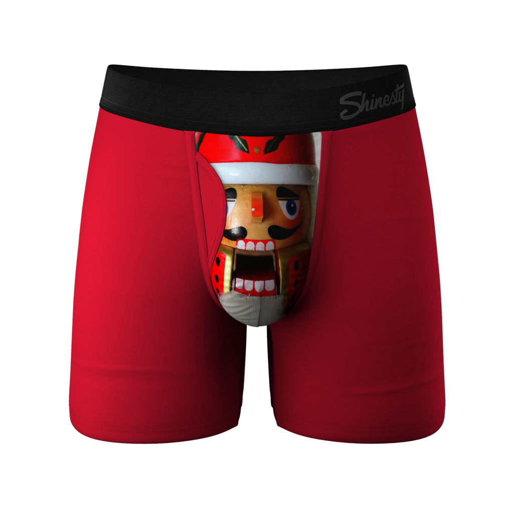 The Nutcrack-Him | Holiday Ball Hammock® Pouch Underwear With Fly - Shinesty