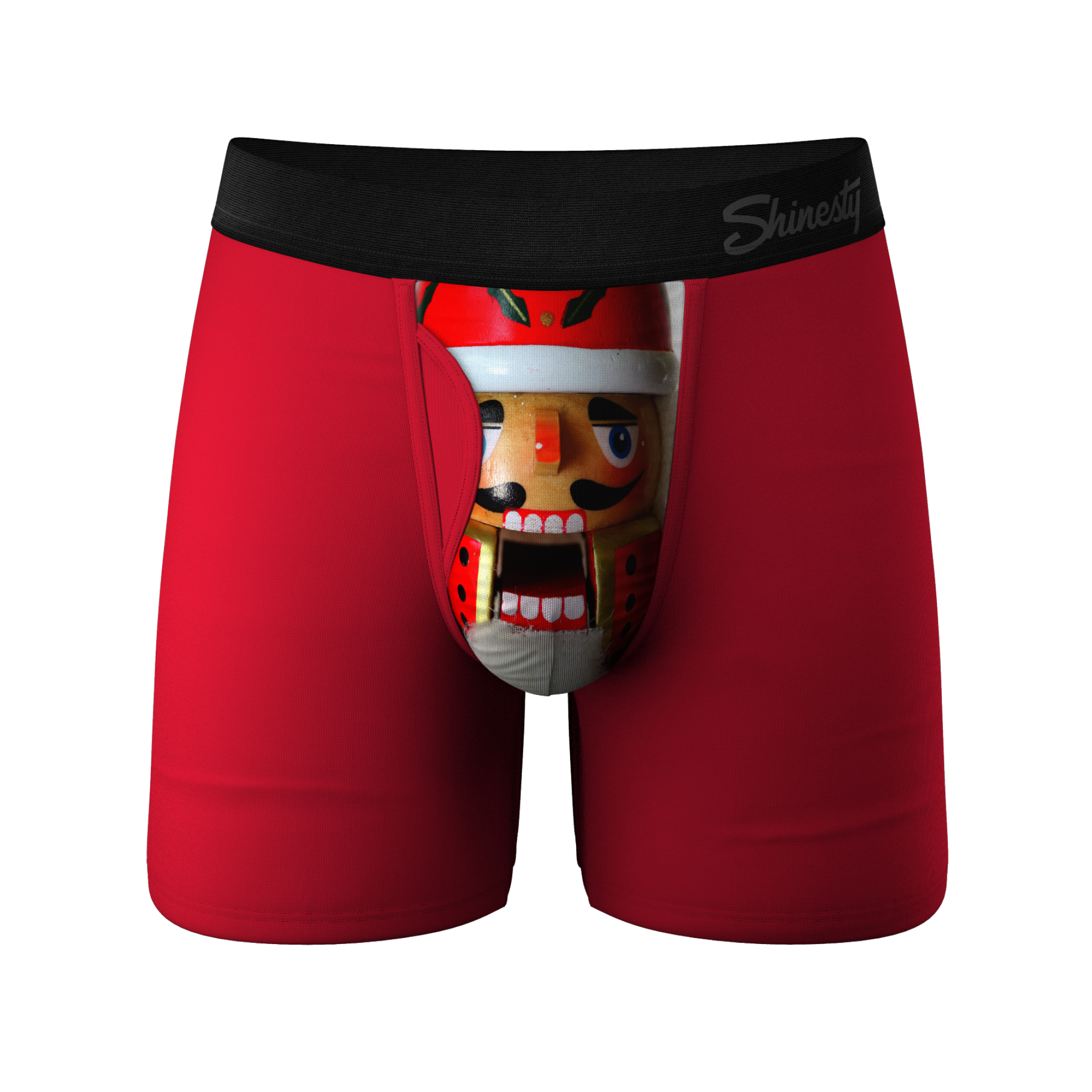 The Nutcrack-Him | Holiday Ball Hammock® Pouch Underwear With Fly - Shinesty