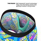 The Oahu Rendezvous | Tropical Leaves Ball Hammock® Pouch Underwear - Shinesty
