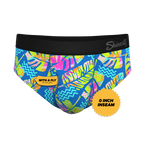 The Oahu Rendezvous | Tropical Leaves Ball Hammock® Pouch Underwear Briefs - Shinesty