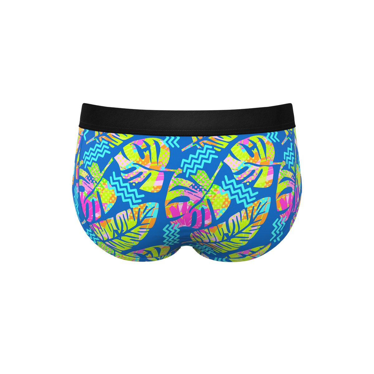 The Oahu Rendezvous | Tropical Leaves Ball Hammock® Pouch Underwear Briefs - Shinesty