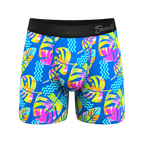 The Oahu Rendezvous | Tropical Leaves Ball Hammock® Pouch Underwear - Shinesty