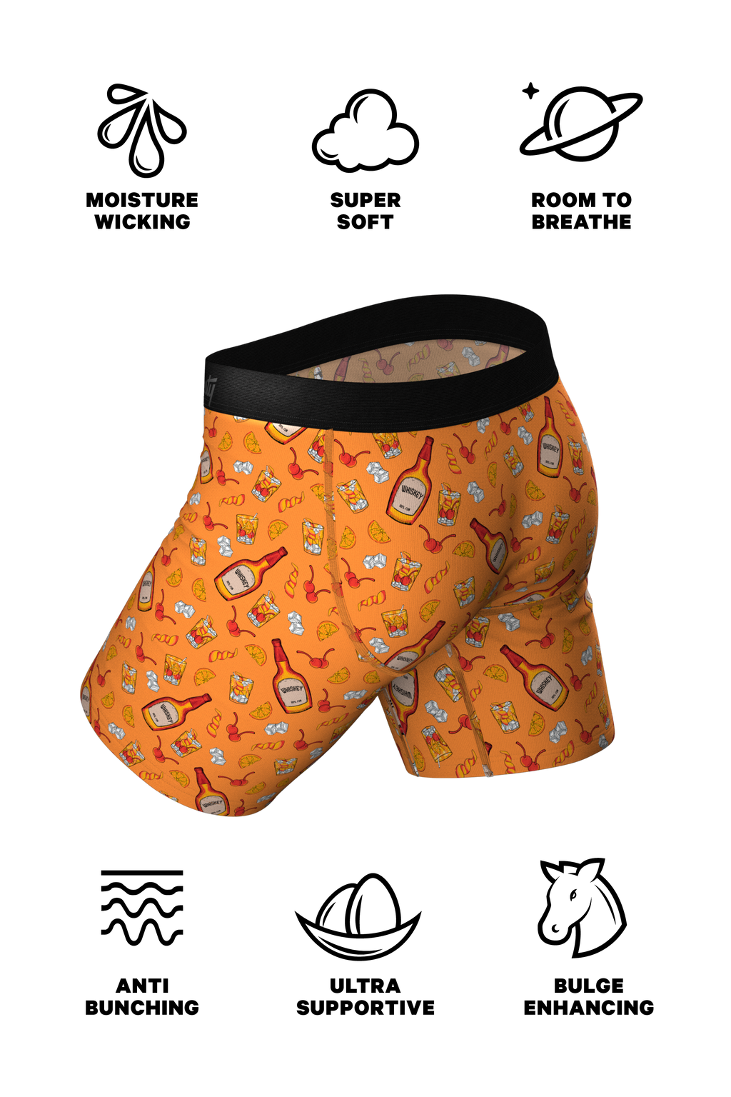 The Old Fashioned | Whiskey Ball Hammock® Boxer - Long Leg - Shinesty