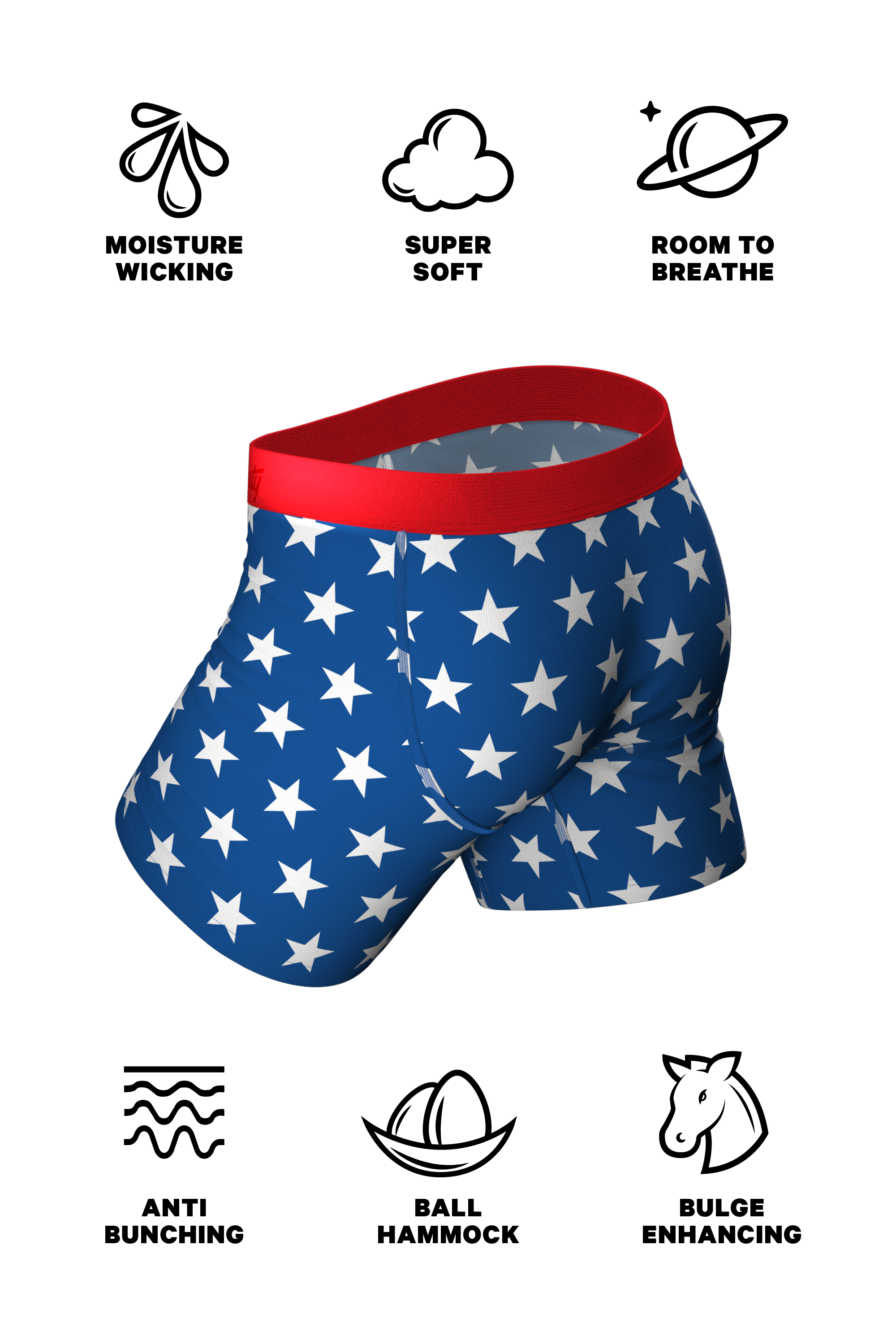 The Inferno | Torch and Flag Ball Hammock® Pouch Underwear - Shinesty
