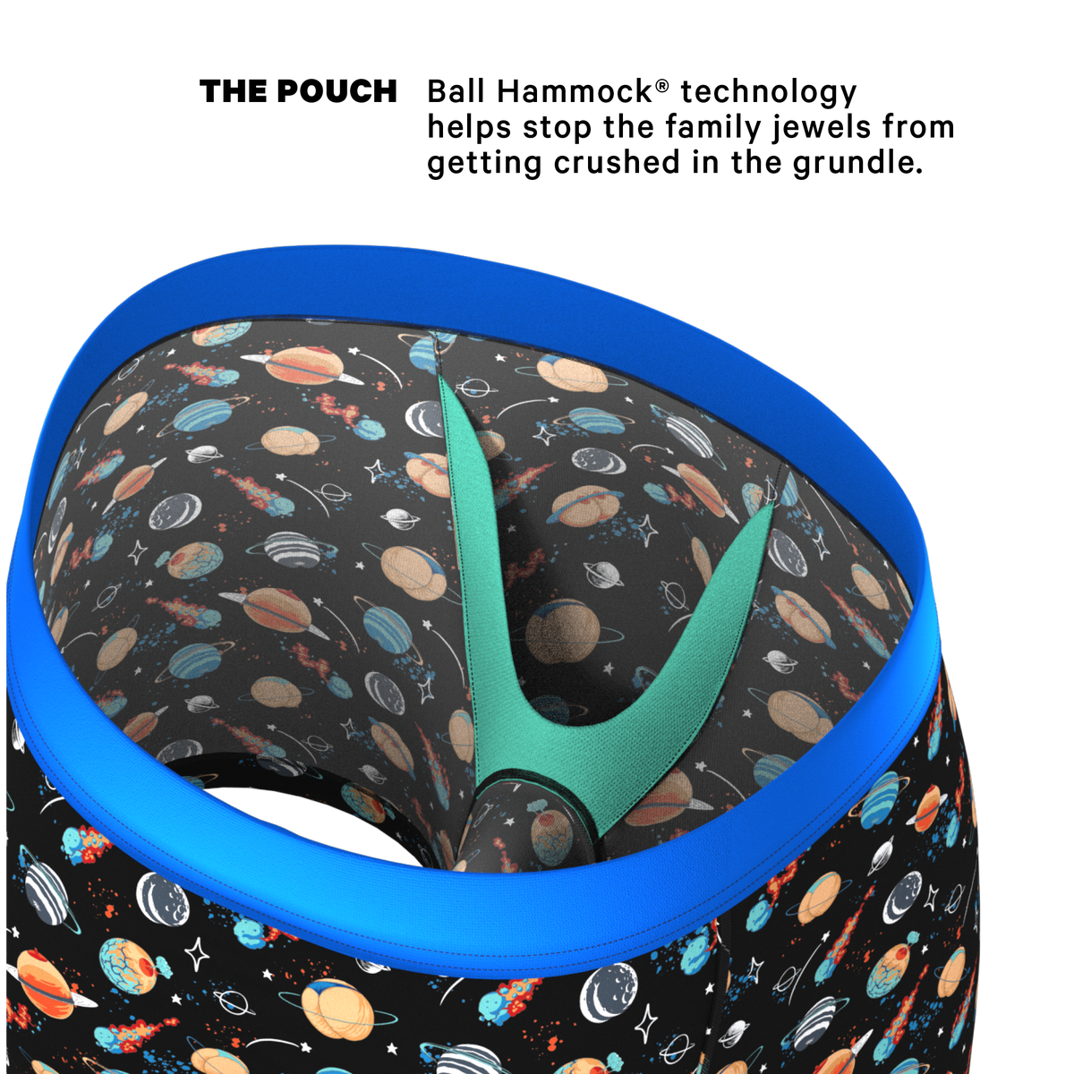 The Personal Space | Outer Space Ball Hammock® Pouch Underwear - Shinesty