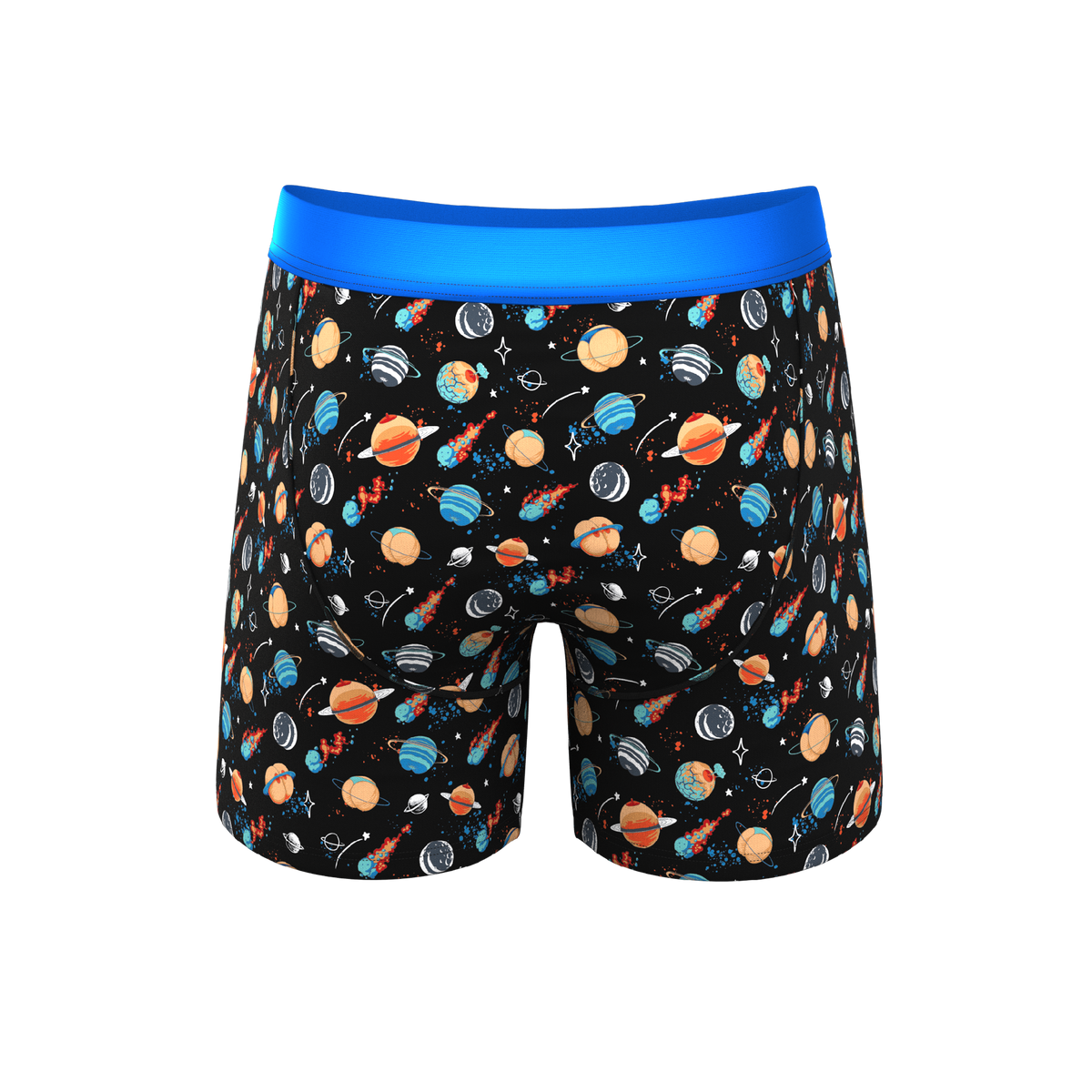 The Personal Space | Outer Space Ball Hammock® Pouch Underwear With Fly - Shinesty
