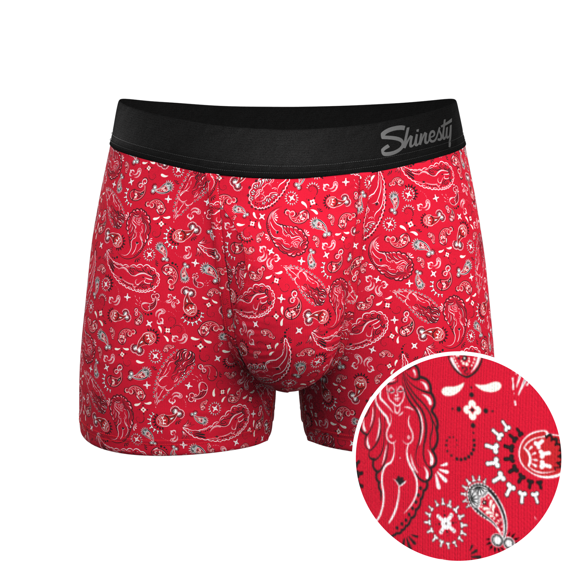 The Outlaw | Naughty Paisley Ball Hammock® Pouch Trunk Underwear - Shinesty
