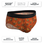 The Party Fowl | Thanksgiving Turkey Ball Hammock Pouch® Underwear Briefs - Shinesty
