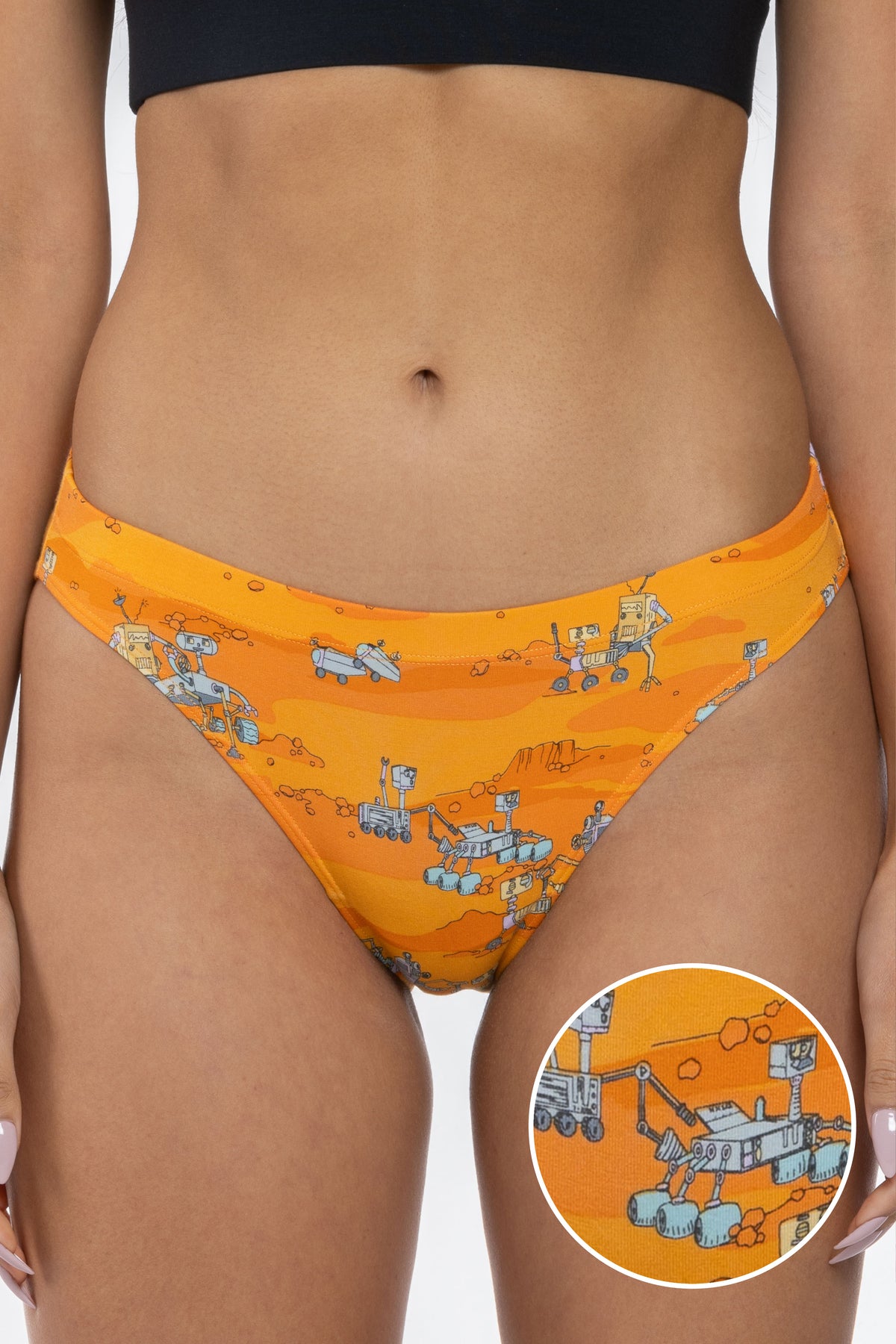 The Bend Rover | Space Robots Modal Bikini Underwear - Shinesty