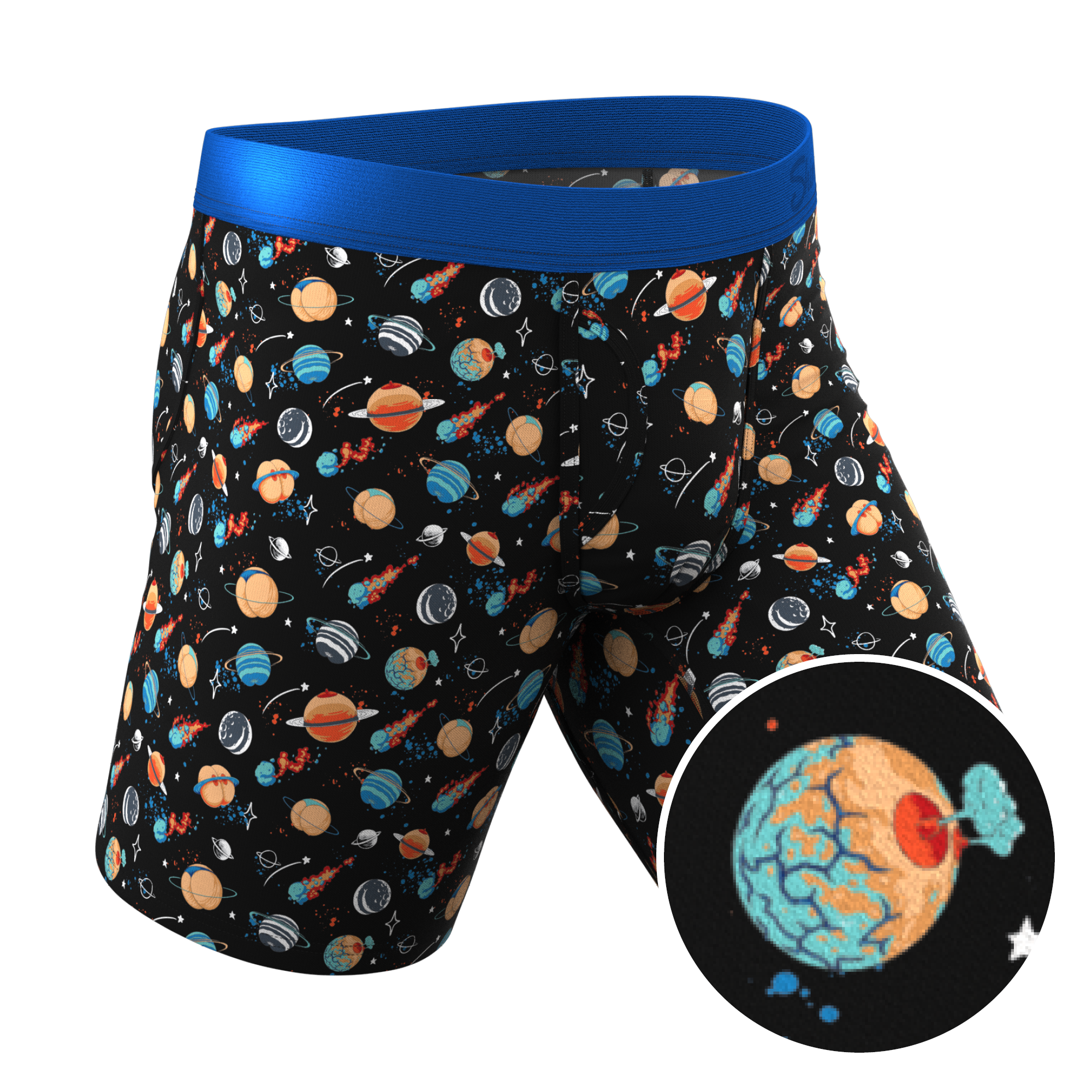 The Personal Space | Outer Space Ball Hammock® Boxer - Long Leg - Shinesty