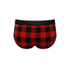 The Red & Black Lumberjack | Buffalo Check Ball Hammock® Pouch Underwear Briefs - Shinesty