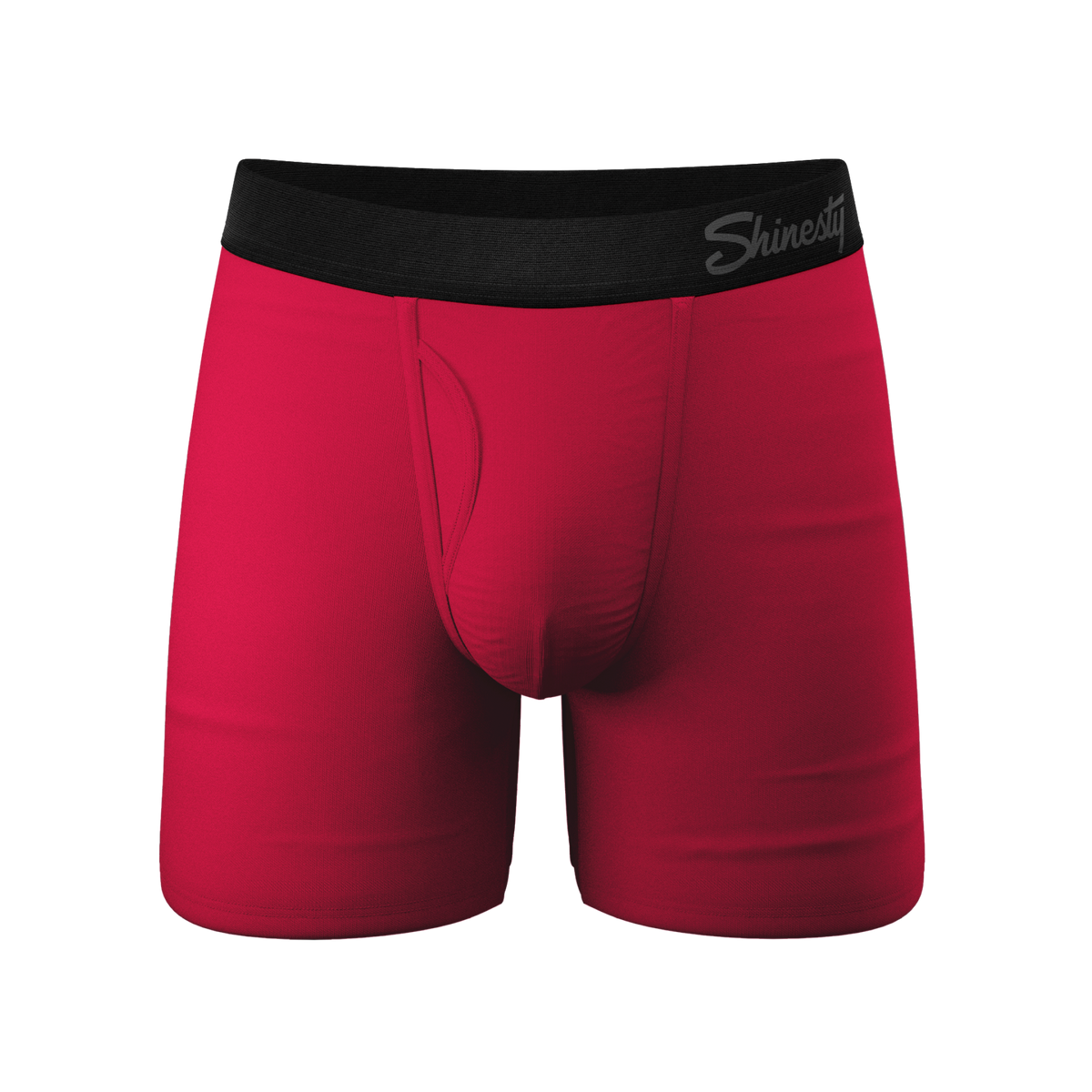 The Red Velvet | Dark Red Ball Hammock® Pouch Underwear With Fly - Shinesty