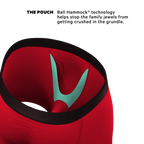 The Red Velvet | Dark Red Ball Hammock® Pouch Underwear With Fly - Shinesty