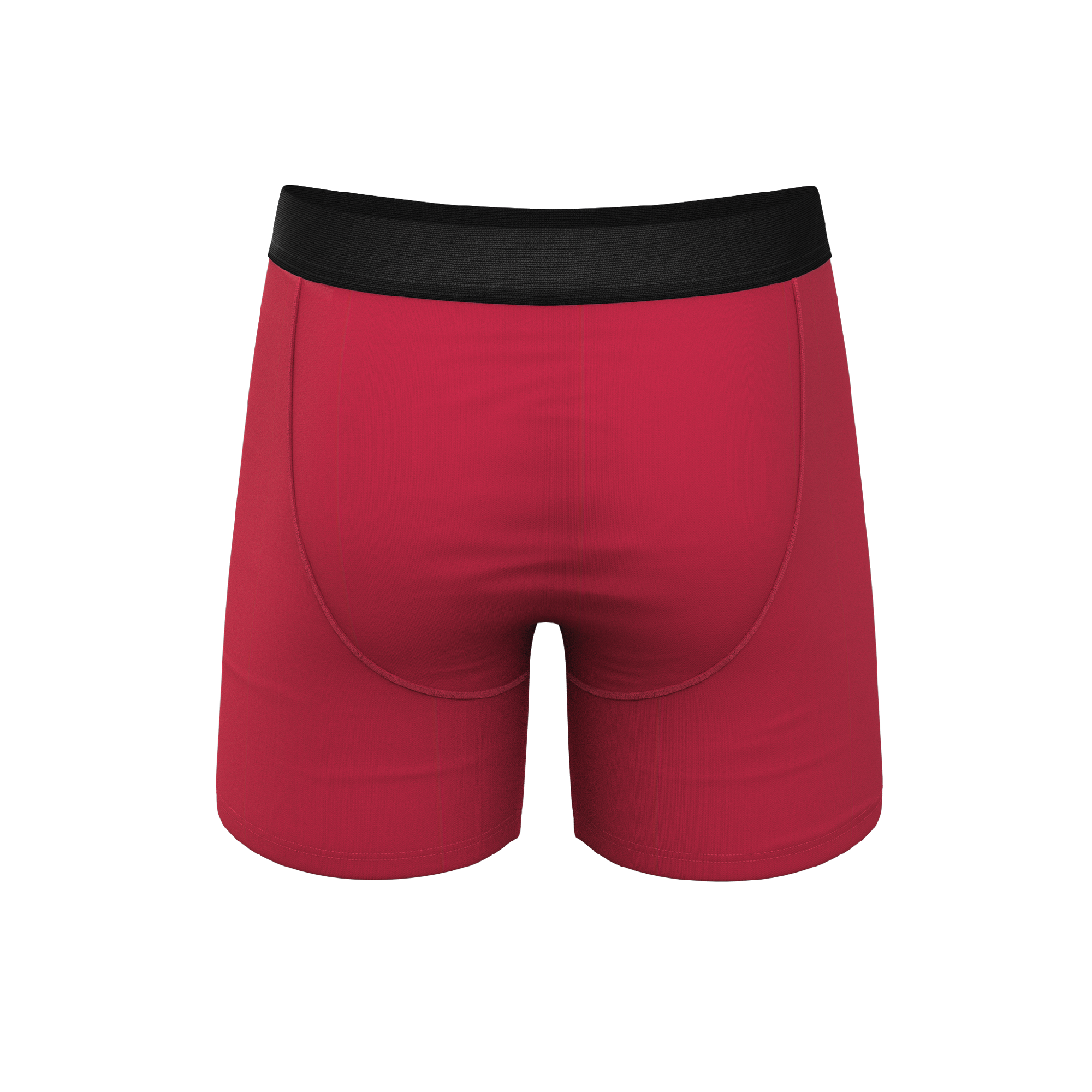 The Red Velvet | Dark Red Ball Hammock® Pouch Underwear With Fly - Shinesty