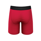 The Red Velvet | Dark Red Ball Hammock® Boxer - Long Leg - Shinesty