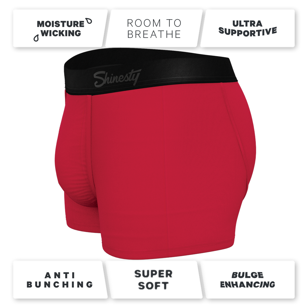 The Red Velvet | Dark Red Ball Hammock® Pouch Trunks Underwear - Shinesty