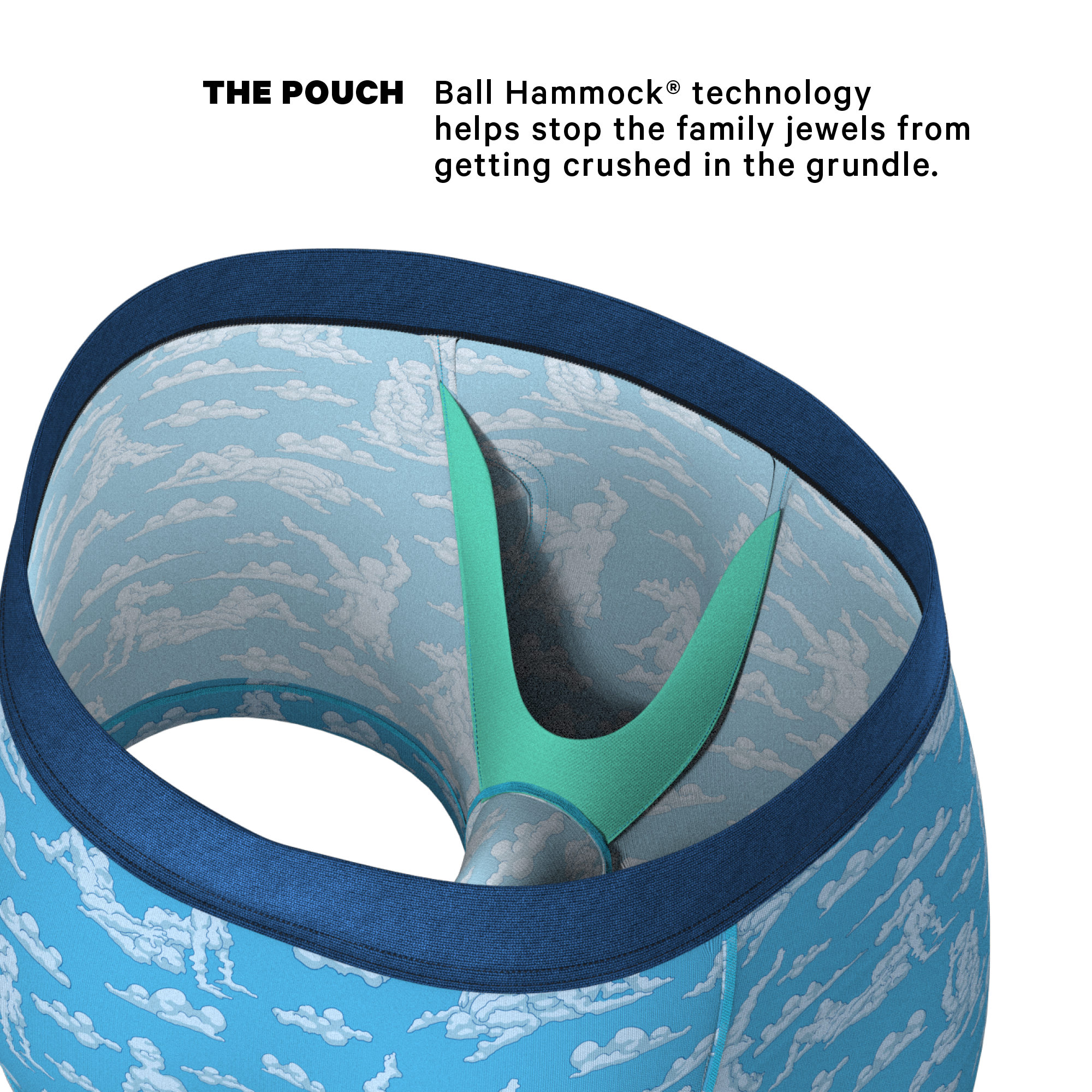 The Reverse Cloud Girl | Cloud Ball Hammock® Pouch Trunks Underwear - Shinesty