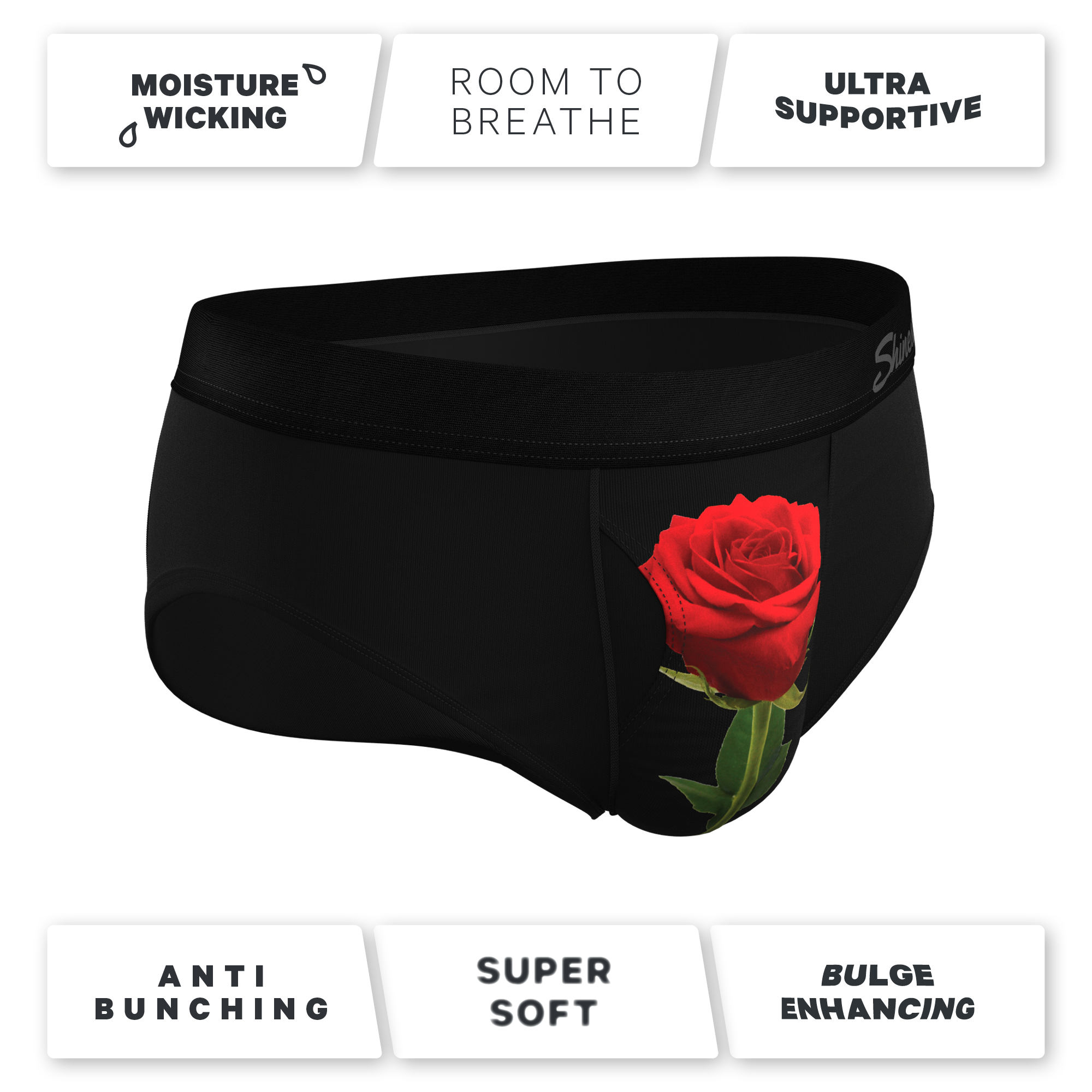 The Right Reasons | Rose Ball Hammock® Pouch Underwear Briefs - Shinesty