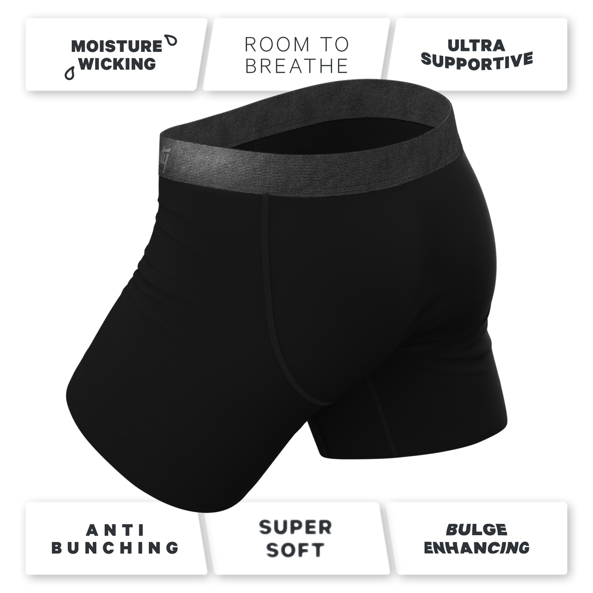 The Right Reasons | Rose Ball Hammock® Pouch Underwear With Fly - Shinesty