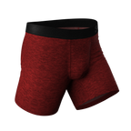 The Romeo | Red Heather Ball Hammock® Pouch Underwear - Shinesty