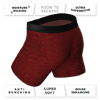 The Romeo | Red Heather Ball Hammock® Pouch Underwear - Shinesty