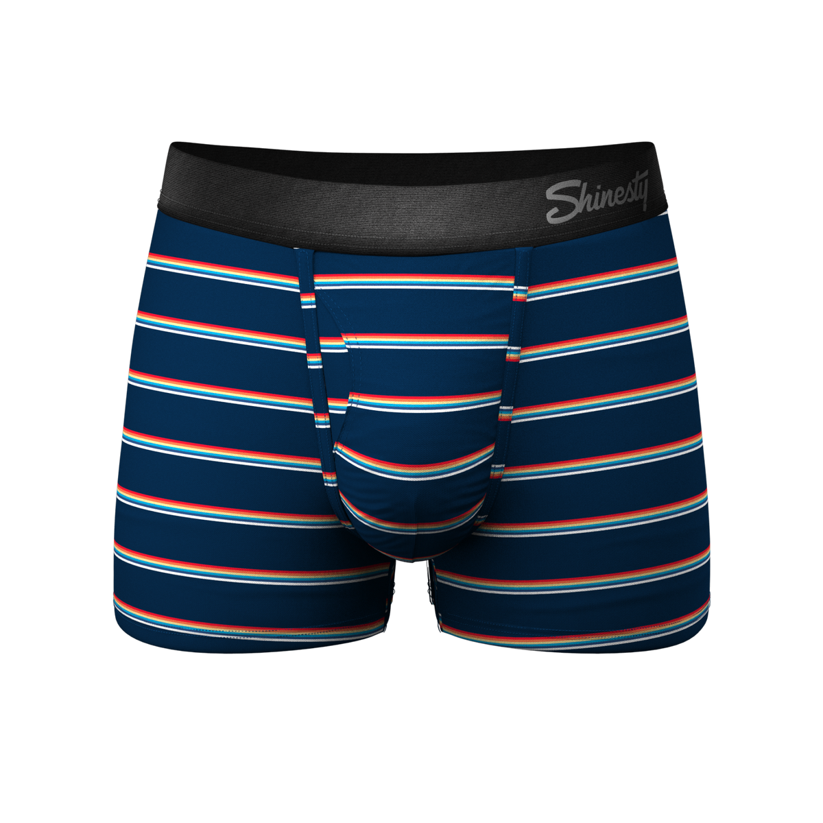 The Routine | Navy Stripe Ball Hammock® Pouch Trunks Underwear - Shinesty