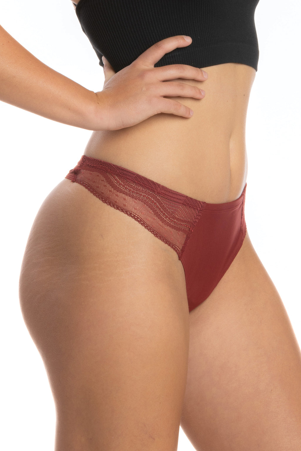 The Sommelier | Ruby Lace Thong - Shinesty