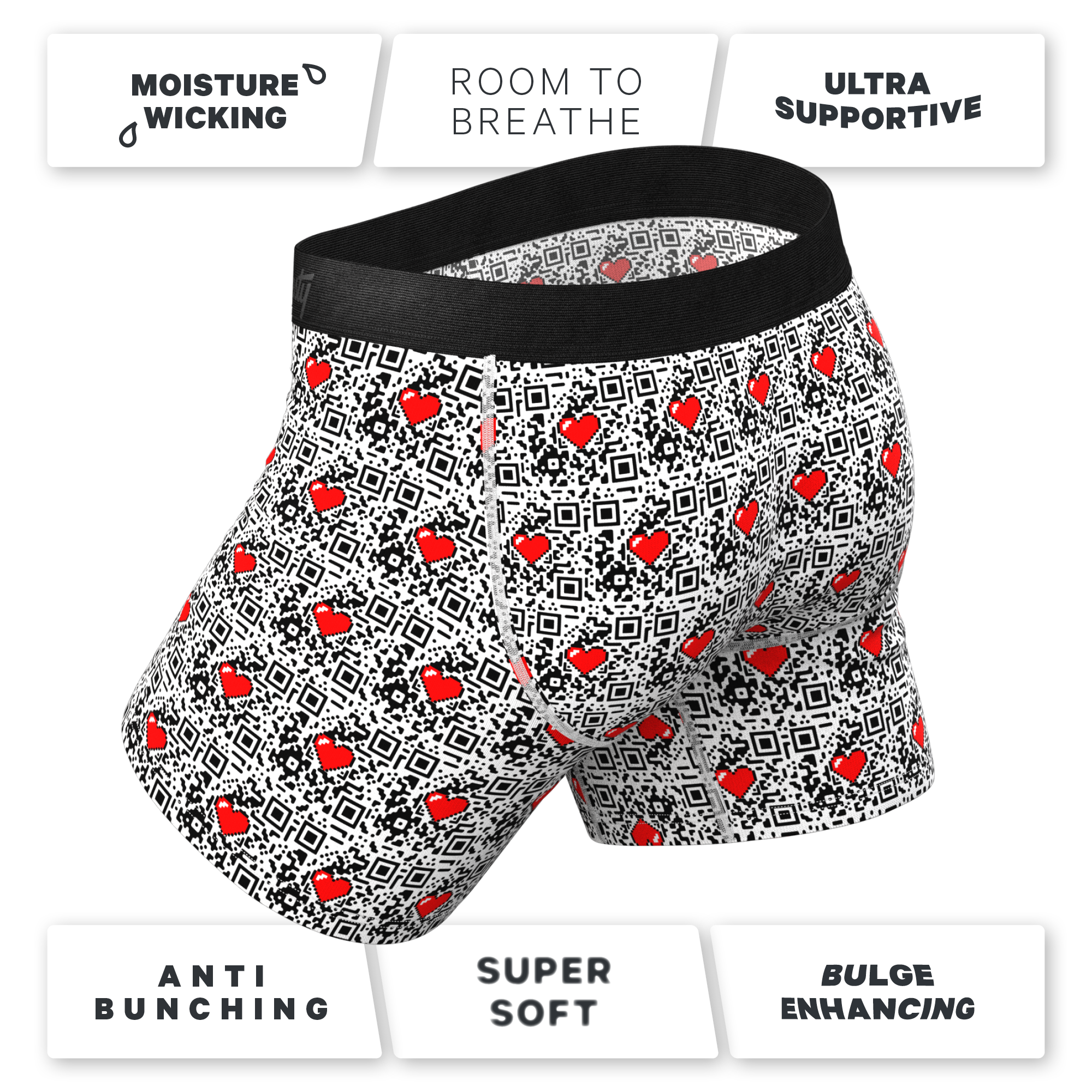 The Scan Me | QR Code Ball Hammock® Pouch Underwear With Fly - Shinesty