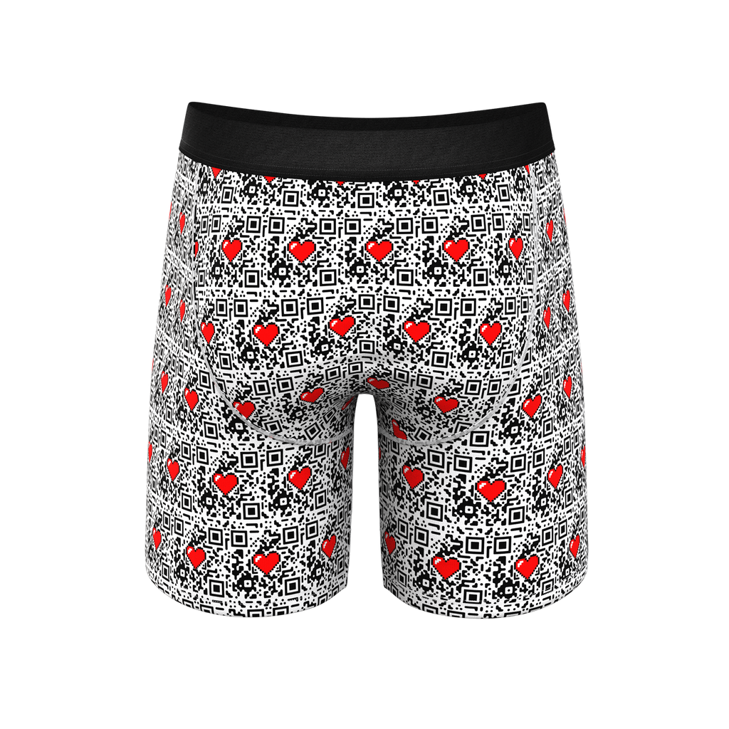 The Scan Me | QR Code Ball Hammock® Boxer - Long Leg - Shinesty