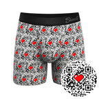 The Scan Me | QR Code Ball Hammock® Pouch Underwear With Fly - Shinesty