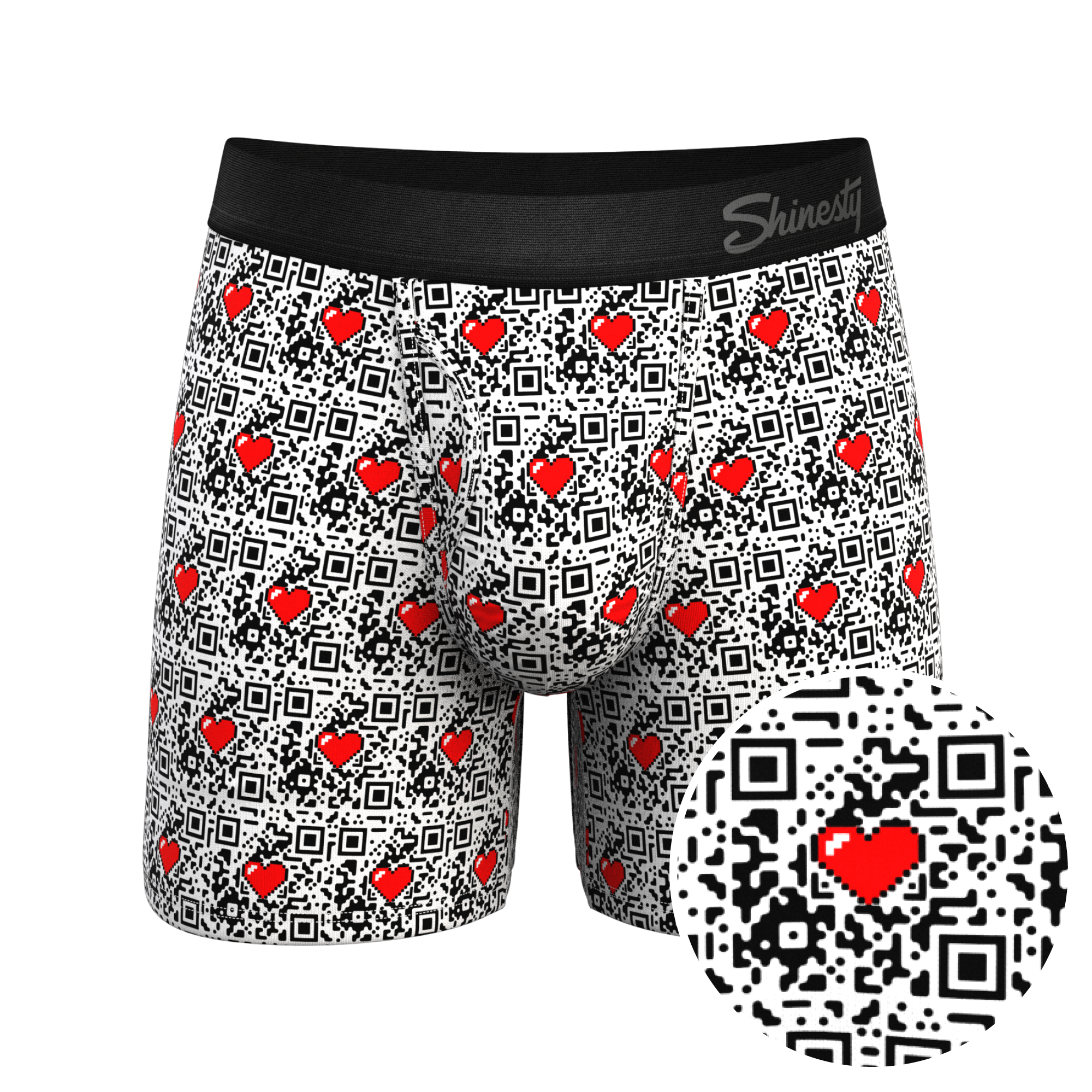 The Scan Me | QR Code Ball Hammock® Pouch Underwear With Fly - Shinesty
