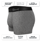 The Seattle Skyline | Black Marble Heather Ball Hammock® Pouch Trunk Underwear - Shinesty