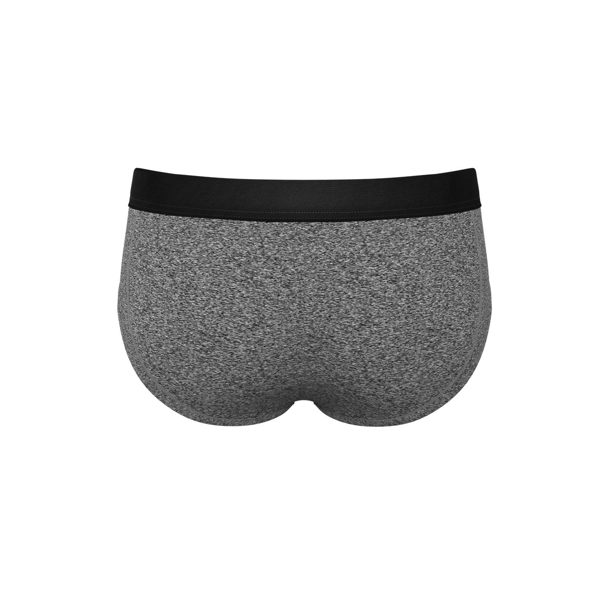 The Seattle Skyline | Black Marble Heather Ball Hammock® Pouch Underwear Briefs - Shinesty