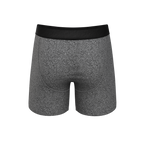 The Seattle Skyline | Black Marble Heather Ball Hammock® Pouch Underwear - Shinesty