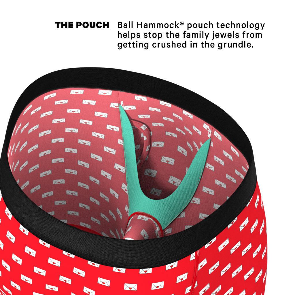 The Secret Admirer | Valentines Letters Ball Hammock® Boxer - Long Leg - Shinesty