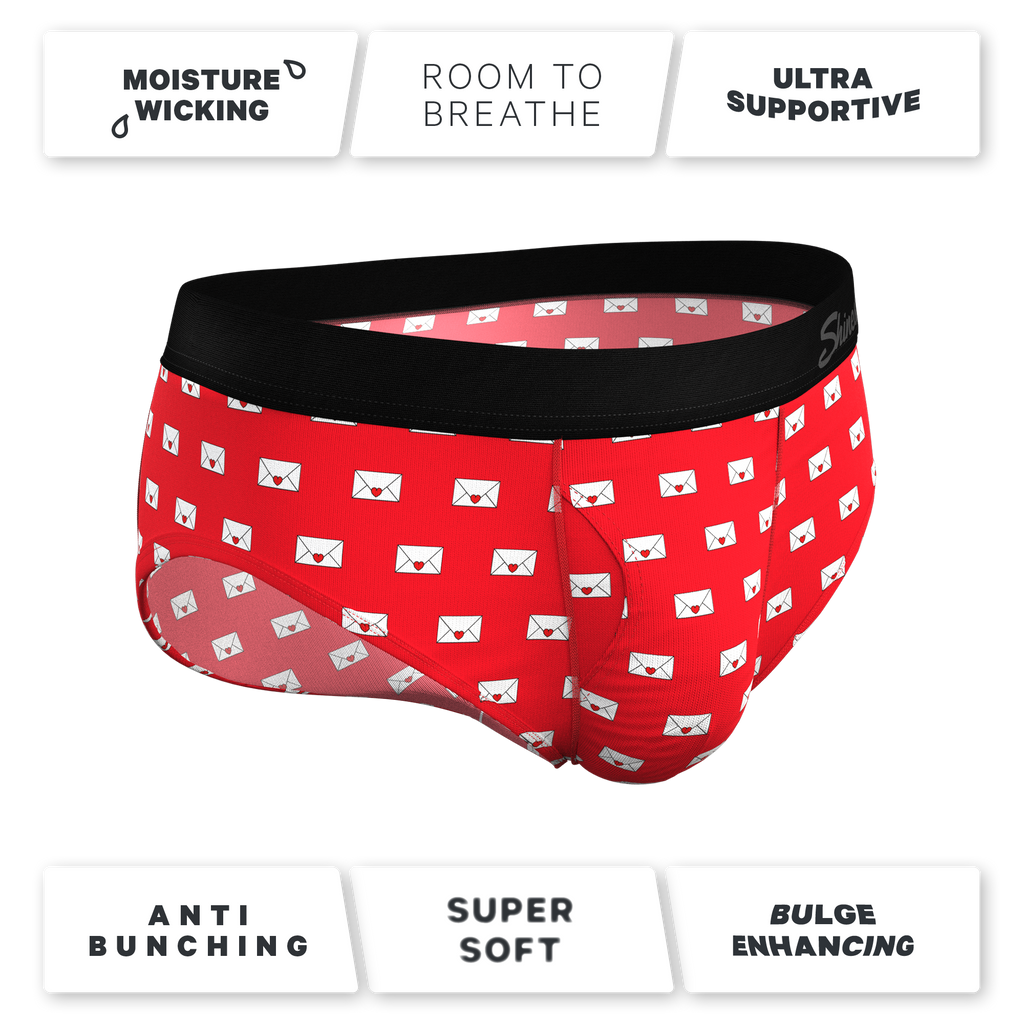 The Secret Admirer | Valentines Letters Ball Hammock® Pouch Underwear Briefs - Shinesty