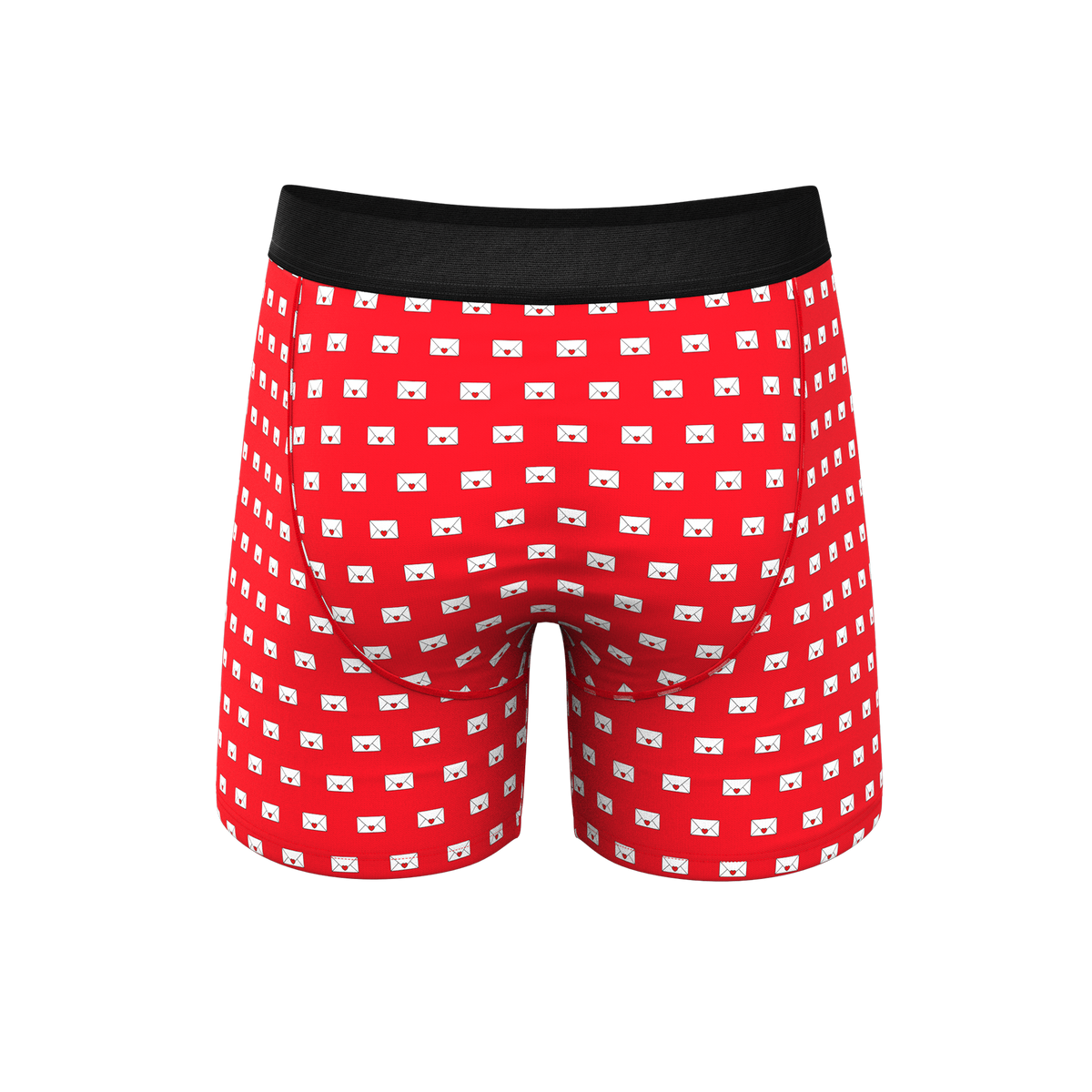 The Secret Admirer | Valentines Letters Ball Hammock® Pouch Underwear With Fly - Shinesty
