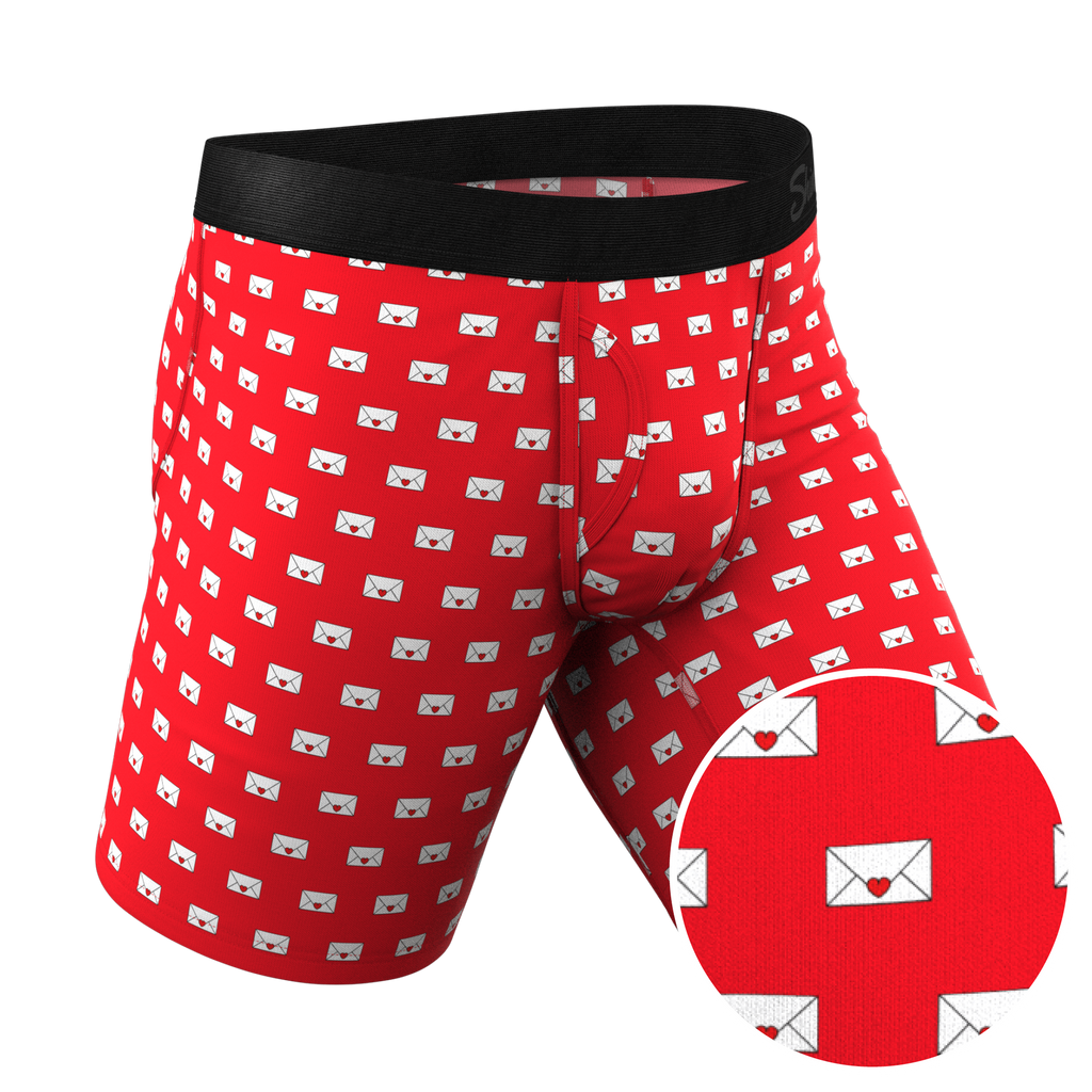 The Secret Admirer | Valentines Letters Ball Hammock® Boxer - Long Leg - Shinesty
