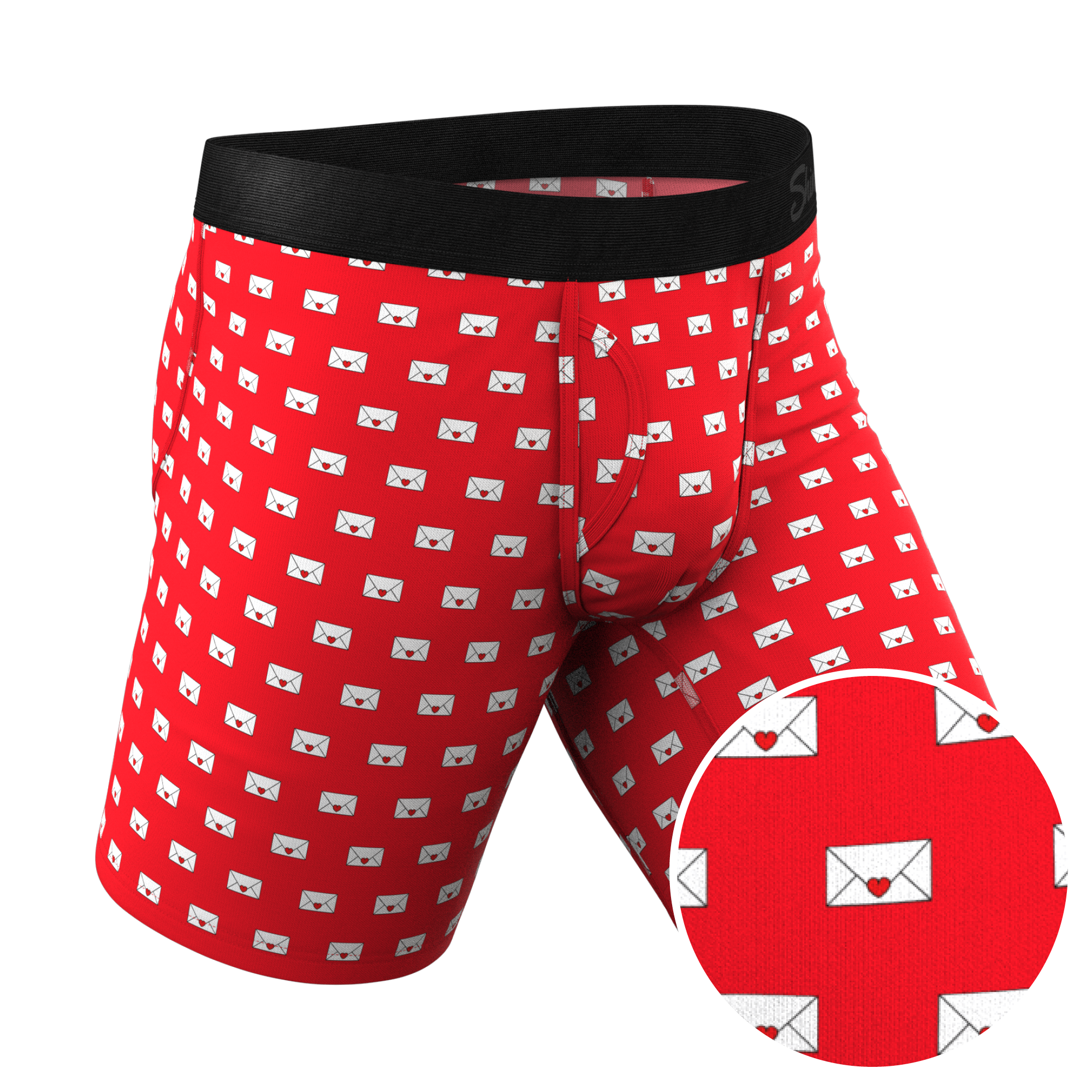The Secret Admirer | Valentines Letters Ball Hammock® Boxer - Long Leg - Shinesty